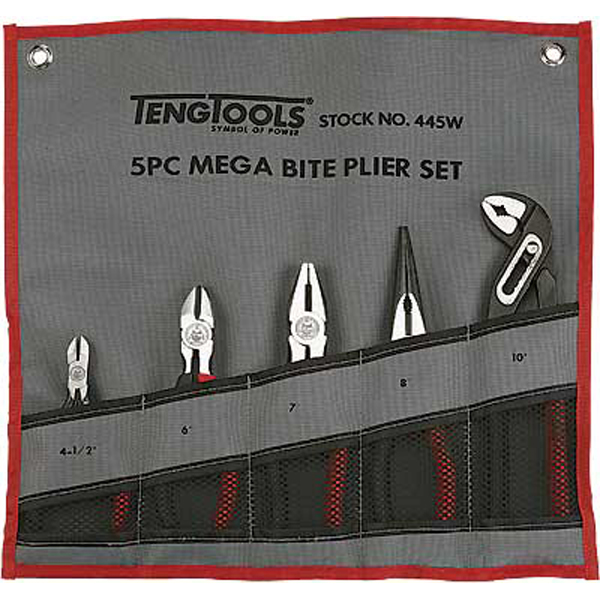 5 Piece Plier Set (Handy Tool Roll)